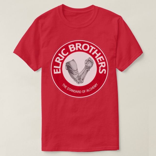 Elric Brothers Parody Standard Of Alchemy T-Shirt (Design Front)