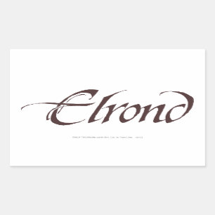 ELROND™ Name Solid Rectangular Sticker