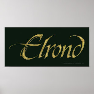 ELROND™ Name Textured Poster