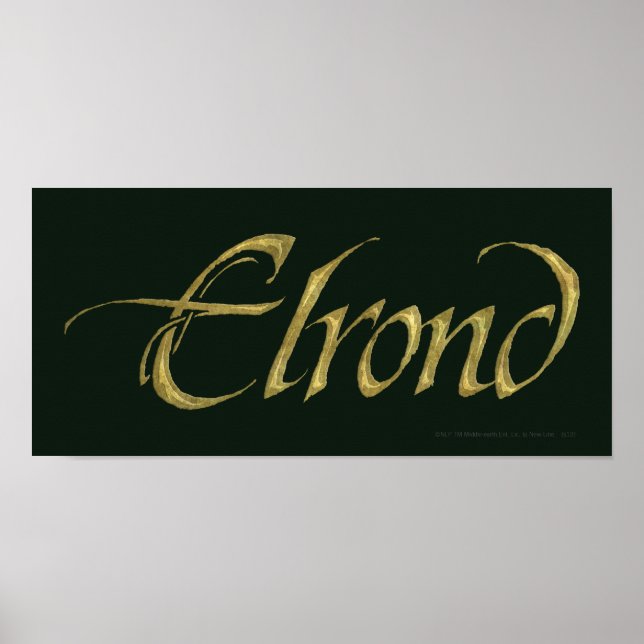 ELROND™ Name Textured Poster (Front)