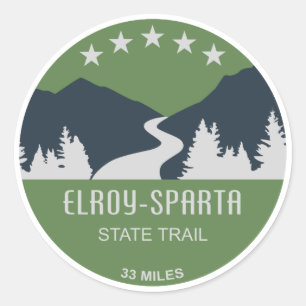 Elroy-Sparta State Trail Classic Round Sticker