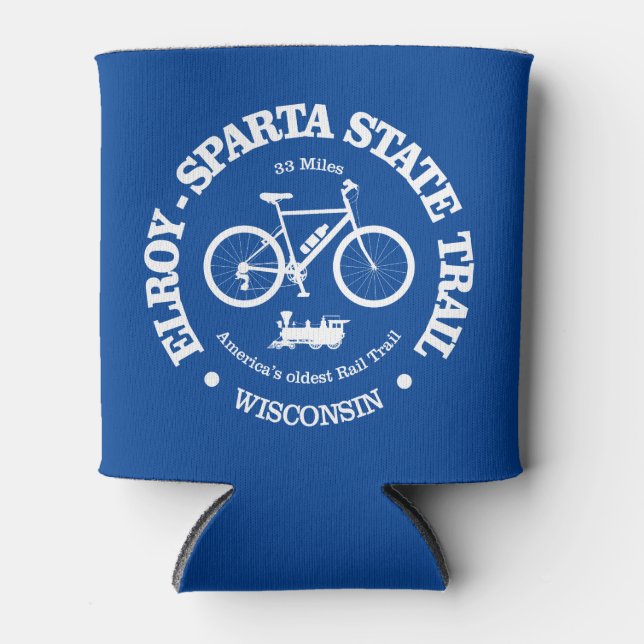 Elroy-Sparta State Trail (cycling) Can Cooler (Front)