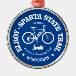 Elroy-Sparta State Trail (cycling) Metal Tree Decoration