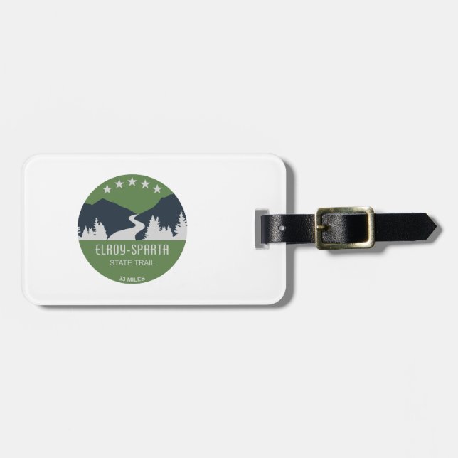 Elroy-Sparta State Trail Luggage Tag (Front Horizontal)