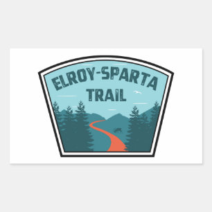 Elroy-Sparta State Trail Rectangular Sticker
