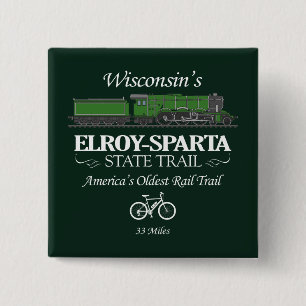Elroy-Sparta State Trail (RT2) 15 Cm Square Badge