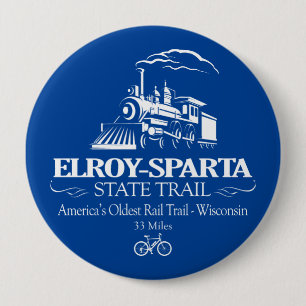 Elroy-Sparta State Trail (RT) 10 Cm Round Badge