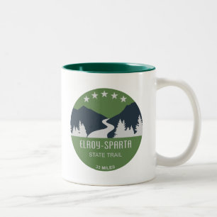 Elroy-Sparta State Trail Two-Tone Coffee Mug