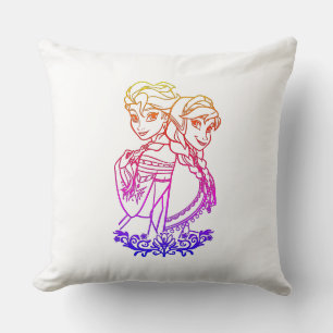 Elsa and Her Horse Fantasy Throw Pillow