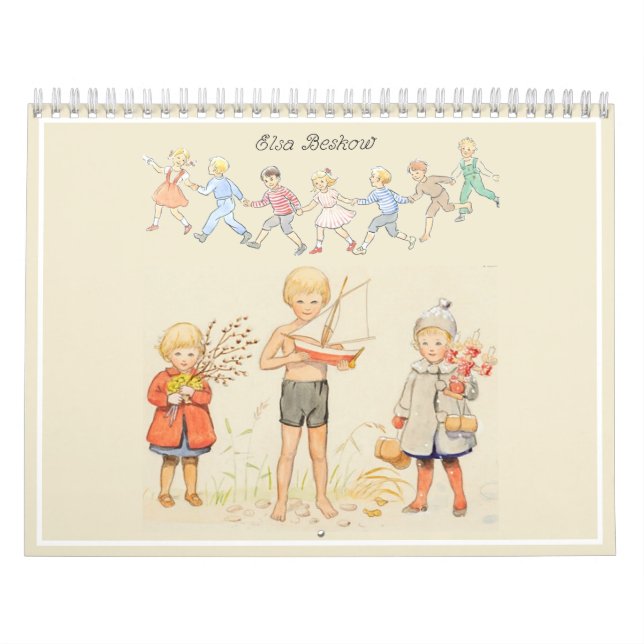 Elsa Beskow 2 Page Layout Wall Calendar (Cover)