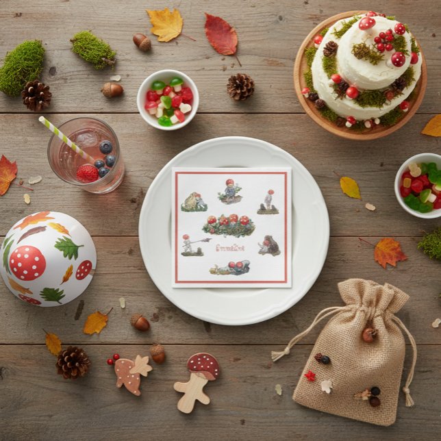 Elsa Beskow Children of the Forest Napkin (Creator Uploaded)