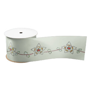 Elsa Beskow Flower Vine  Satin Ribbon