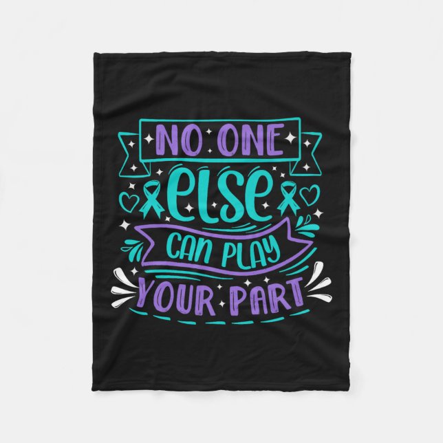 Else Can Play Your Part Premium  Fleece Blanket (Front)
