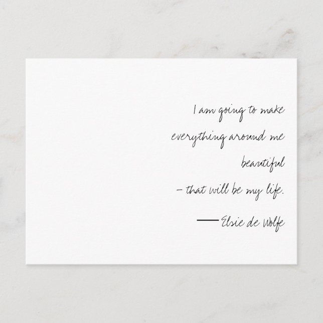 Elsie de Wolfe Postcard (Front)