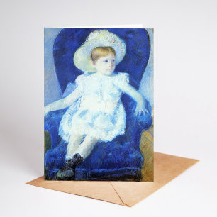 Elsie in a Blue Chair   Mary Cassatt Card