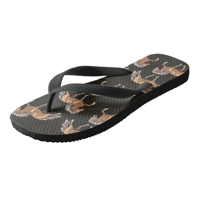 Elska Art Deco Flip Flops (Angled)