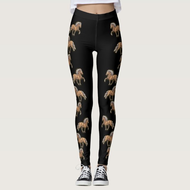 Elska Art Deco Icelandic Leggings (Front)