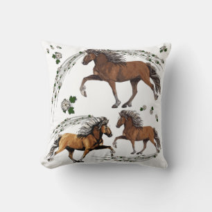 Elska Gaited Horse and the Flowers Cushion