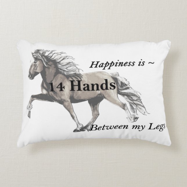 Elska Icelandic Horse in Tolt Decorative Cushion (Front)