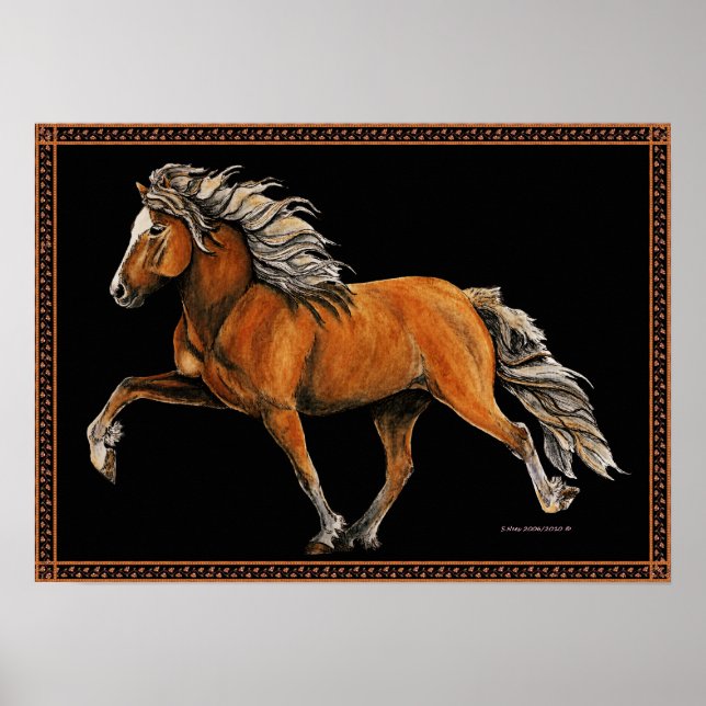 Elska Icelandic Horse Poster (Front)