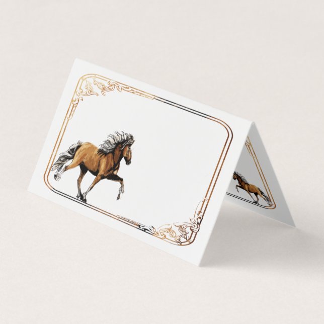 Elska Icelandic mare Business Card (Front)