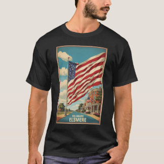 Elsmere Delaware Usa Vintage Travel Tourism   T-Shirt