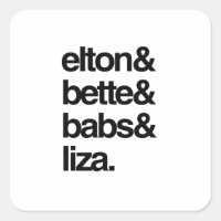 Elton Bette Babs and Liza