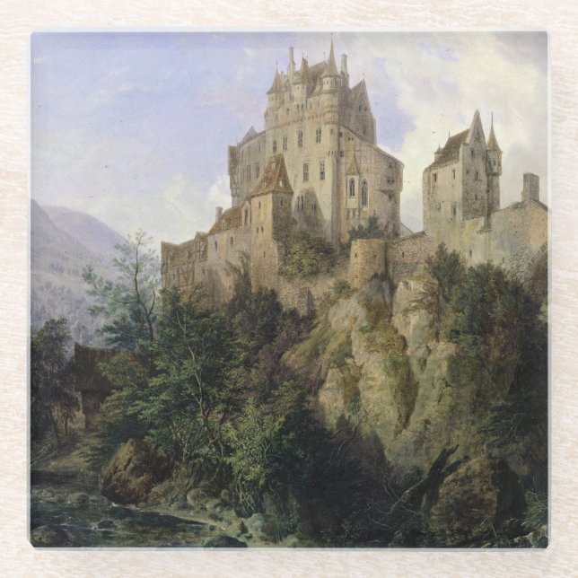 Eltz Castle Glass Coaster (Front)