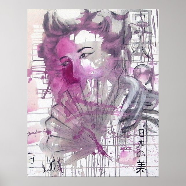 Elusive Beauty - Geisha Print (Front)