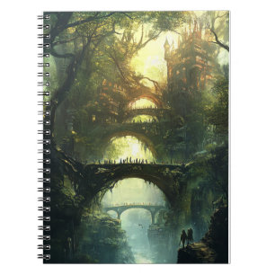 Elven Citadel of Twilight – Epic Fantasy Castle Wa Notebook