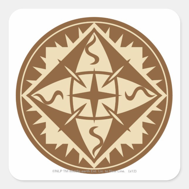 Elven Flag Square Sticker (Front)