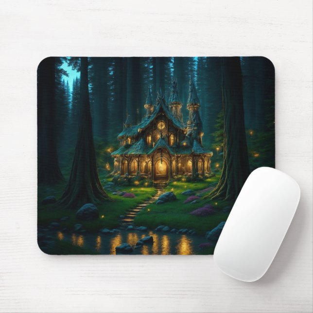 Elven Glade Castle Mouse Mat (With Mouse)