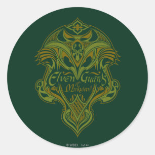 Elven Guards of Mirkwood Shield Icon Classic Round Sticker