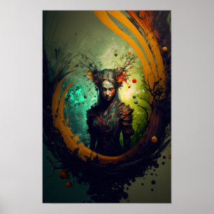 Elven Ranger Fantasy Poster D&D Art 6