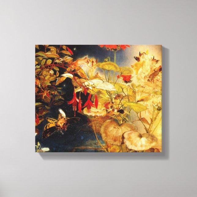 "Elves and Fairies, A Midsummer Night’s Dream" Canvas Print (Front)
