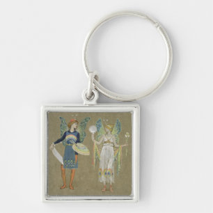 Elves and Fairy Painters, from 'The Snowman' 1899 Key Ring