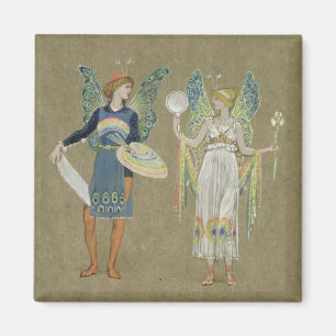 Elves and Fairy Painters, from 'The Snowman' 1899 Magnet