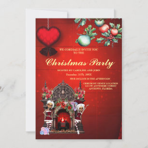 Elves are looking forward to Christmas. Invitation