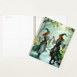 Elves Dancing Calendar Planner