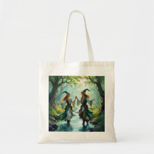 Elves Dancing Tote Bag