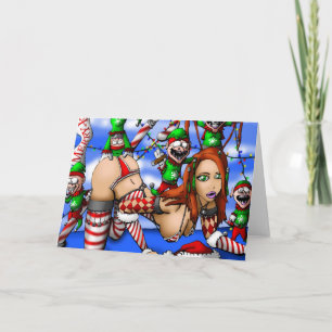 Elves, elves, and More Elves Holiday Card