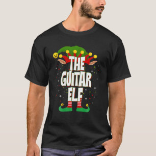 Elves Group The Guitar Elf Christmas T-Shirt