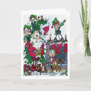 Elves on Strike!!! Holiday Card