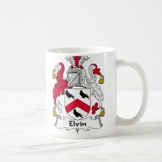 Elvin Family Crest Coffee Mug