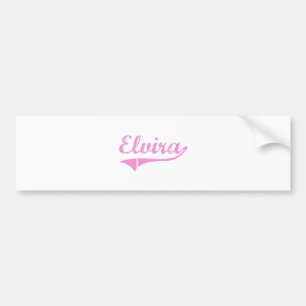 Elvira Classic Style Name Bumper Sticker