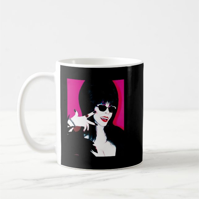 Elvira popart 1 coffee mug (Left)