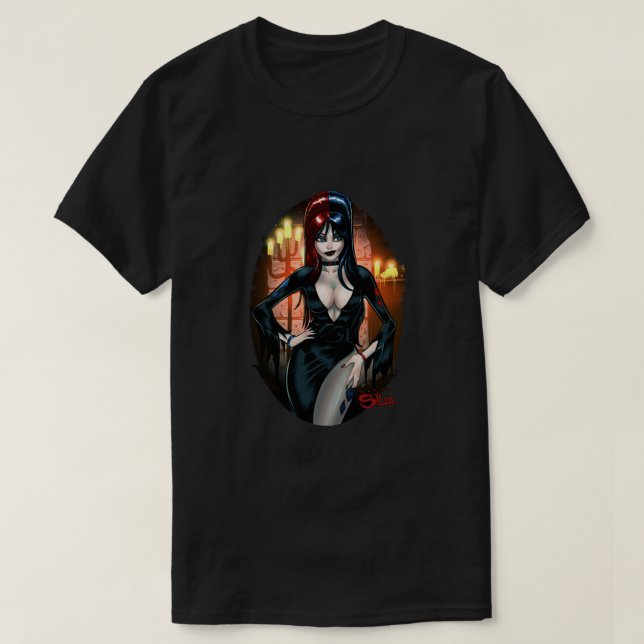 Elvira Quinn Mistress of Mayhem! Classic T-Shirt (Design Front)