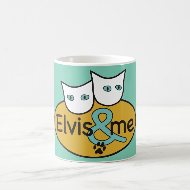 'Elvis & ME' 11 oz Aqua Classic Mug (Center)
