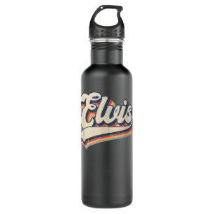 Elvis Name Personalized Vintage Retro Gift Men Wom 710 Ml Water Bottle