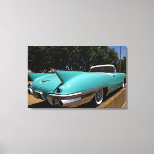 Elvis Presley's Green Cadillac Convertible in Canvas Print